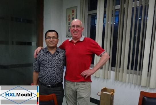 A Swedish plastic company customer came to visit and check the mold test status